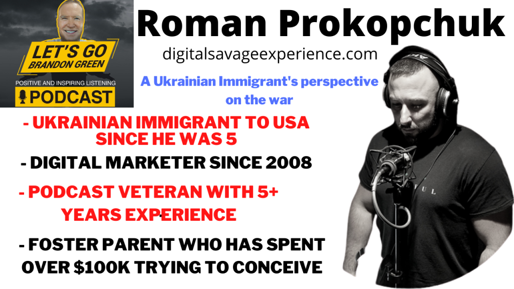Roman Prokopchuk Podcast host from ukraine